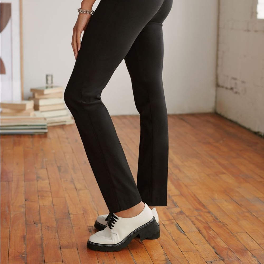 ICONIC Straight Leg Black Dress Pants